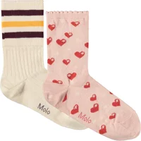 Set of 2 Pairs of Nomi Hearts Socks