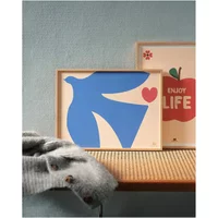 Oiseaux Bleus poster