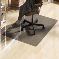Alfombrilla Protectora Suelo Negro 90x120 Cm Antideslizante Silla Oficina