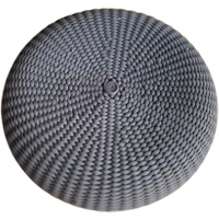 Deesup Pouf tressé gris Nido par Francesco Rota Paola Lenti