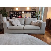 Deesup Canapé 2 places Orlando en tissu gris Frigerio