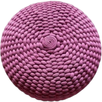 Deesup Pouf nid tressé rose de Francesco Rota Paola Lenti