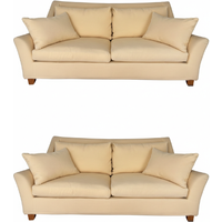 Deesup Paire de canapés 4 places Pascia en tissu jaune Giorgetti