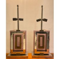 Deesup Paar Tischlampen von Romeo Rega 70er Jahre Romeo Rega