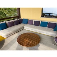 Deesup Table basse ronde Sunset en bois de sassafras par Paola Lenti Paola Lenti