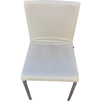 Deesup Chaise Dangla en similicuir gris Lago