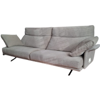 Deesup Canapé 3 places Nilson en tissu gris de Molina Verzelloni