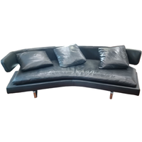 Deesup Canapé 3 places Arne en cuir gris par Antonio Citterio BB Italia