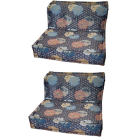 Deesup Paire de fauteuils MahJong Kenzo en tissu multicolore Roche Bobois