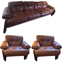 Deesup Ensemble 2 fauteuils et canapé 4 places Coronado années 60 BB Italia