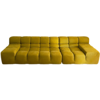 Deesup Canapé TuftyTime en tissu vert ocre design Patricia Urquiola Maxalto