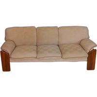 Deesup Canapé 3 places Sapporo en tissu crème années 70 Mobil Girgi