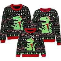 3d Dinosaur Ugly Christmas Family Matching Sweater