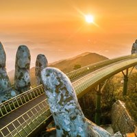 Hue to Hoi An via Golden Bridge & Marble Mountain (or Vice Versa)