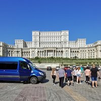 Bucharest Hop-on hop-off sightseeing minibus with live tourguide