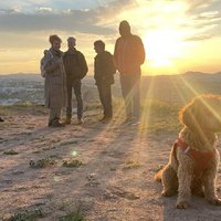 Red & Rose Valley Sunset Hiking Tour with a Trekking Dog "Oscar"