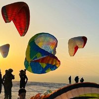 Sunset Paragliding Over Agafay Desert from Marrakech