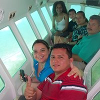 Roatan Glass Bottom Boat Tour and Beach