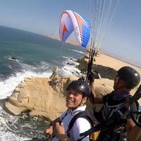 Paragliding Flight at Paracas National Reservation