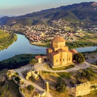 Mtskheta City and Jvari Monastery,Город Мцхета и Монастырь Джвари