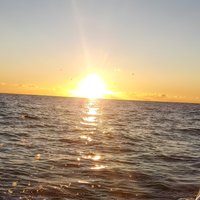 Sunset by boat in Marbella