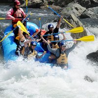 Ubud Ayung River White Water Rafting Adventure: Waterfall Views