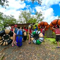 La leona waterfall hike & river tubing full day