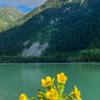 Issyk lake and Bear Waterfall with visiting museum of Golden Man