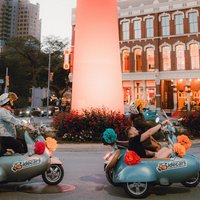 VESPA SiDECAR Tour in San Antonio with Tacos