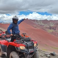 Red Valley and Rainbow Mountain in Quad Bikes