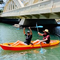 2 hour tandem kayak rental at our private launch area in Hale'iwa