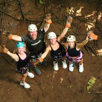 Titi Canopy Tour, Zipline, Rappel down, Tarzan swing