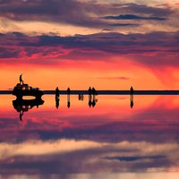 Spectacular Sunset and Stargazing in the Uyuni Salt Flat