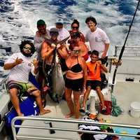 Kona Hawaii Fishing/Snorkel Large Group Private Charter on OE II