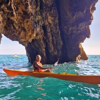 Sunset Kayak Adventure & Caves Tour, Swimming & Aperitif