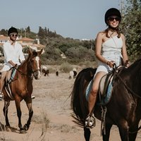 From Albufeira: Horse Riding Tour with Pickup