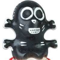 CONDOMERIE – HANDBEMALTE NEUHEITSKONDOME TOTENKOPF SCHWARZ MODELL 1 – Kerzen