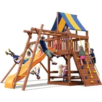 Original Fort Combo 3 - Solid Green w/Yellow Slide