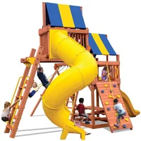 Turbo Original Fort Combo 5 - Solid Green w/Yellow Slide