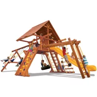 Supreme Playcenter Combo 3 with Wood Roof - Blue Yellow Blue