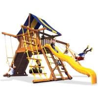 Original Playcenter Spacesaver 2 - Solid Green w/Yellow Slide