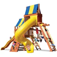 Original Fort Combo 5 - Solid Green w/Yellow Slides