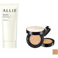 Kanebo - Allie Gel UV EX SPF50+ PA++++ - 90g (New Version of ALLIE - Extra UV Gel SPF50+ PA++++ - 90g) X Jung Saem Mool - Essential Skin Nuder Long Wear Cushion - 14g+14g - Medium Deep
