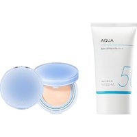 MISSHA - All-Around Safe Block Aqua Sun SPF50+ PA++++ (New version of All-Around Safe Block Aqua Sun Gel ) - 50ml X Romand - Bare Water Cushion - 20g - 17 Porcelain