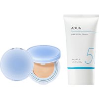 MISSHA - All Around Safe Block Essence Sun SPF45 PA+++ - 50ml X Romand - Bare Water Cushion - 20g - 23 Beige