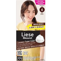 Kao - Liese Blaune Creamy Foam Color - 1 Box - 6 - Dark Brown