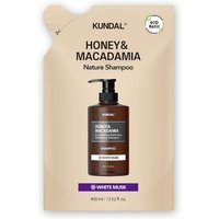 KUNDAL - Honey & Macadamia Nature Shampoo - Refill Pack - 400ml - White Musk