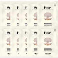 PRETTYSKIN - Total Solution Essential Sheet Mask - Pearl - 1pc (10ea) Set