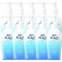 Rohto Mentholatum - Skin Aqua Sunscreen Super Moisture Gel Pump SPF50+ PA++++ - 140g - White (10ea) Set