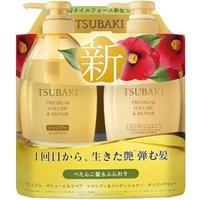Shiseido - Tsubaki Premium Volume & Repair Shampoo & Conditioner Pump Pair Set - 450ml + 450ml
